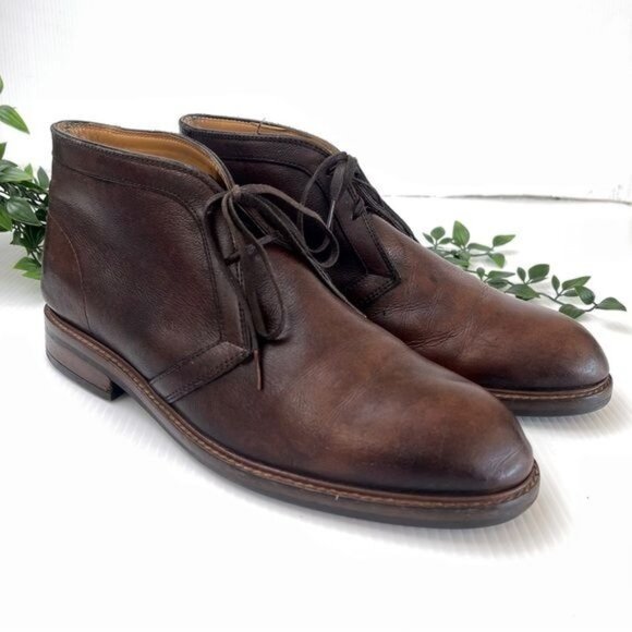 MASSIMO DUTTI Brown Nappa Leather Brown Boots 2001/222/700 Size 11